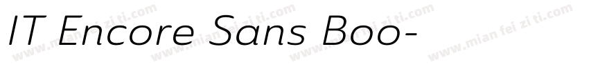 IT Encore Sans Boo字体转换